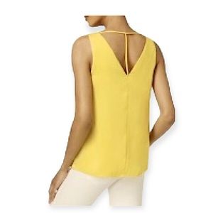 New Bar III Sydney Sleeveless Blouse Top Colour Yellow Size Medium